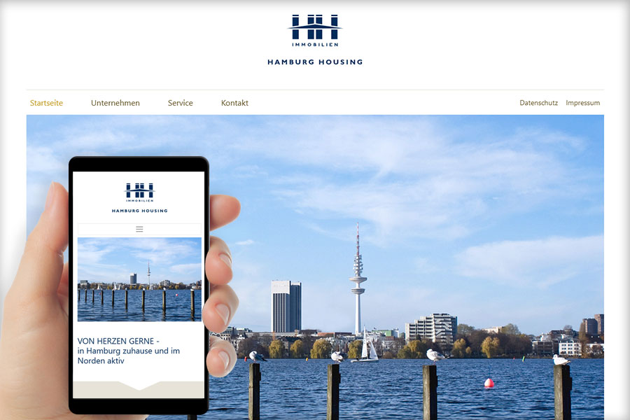 Internetseite www.hamburg-housing.de