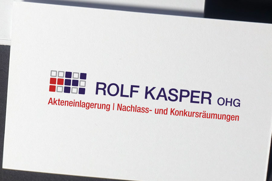 Logoentwicklung Rolf Kasper Aktenlagerung | Nachlass und Konkursräumungen